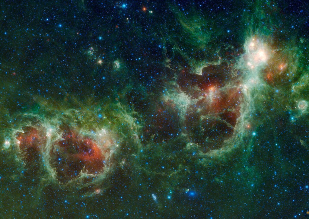 Cassiopée : Heart_and_Soul_nebulae